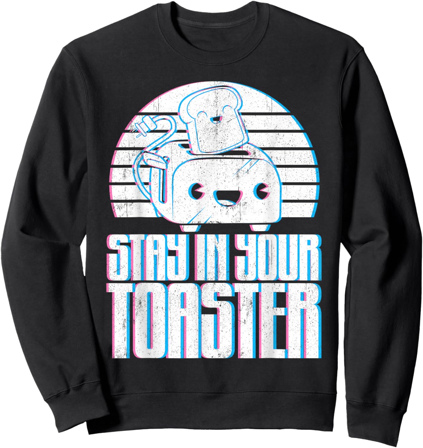 Funny Colorguard Stay in Your Toaster Marching Band Gift Sweatshirt - Sweatshirt | Black
