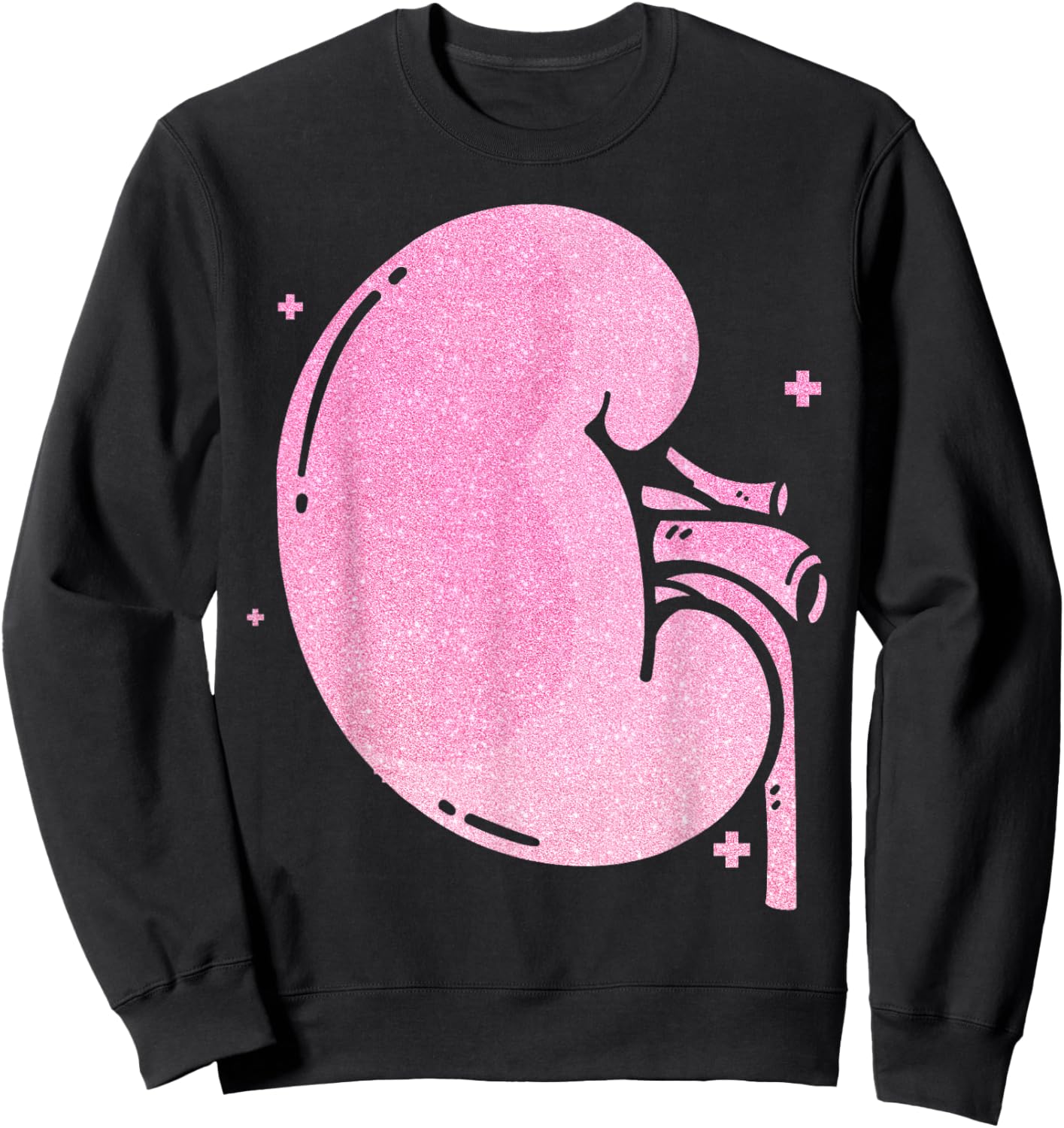 Dialysis Nurse Tech Technician Kidney Pink Diamonds Sweatshirt - Sweatshirt | Black