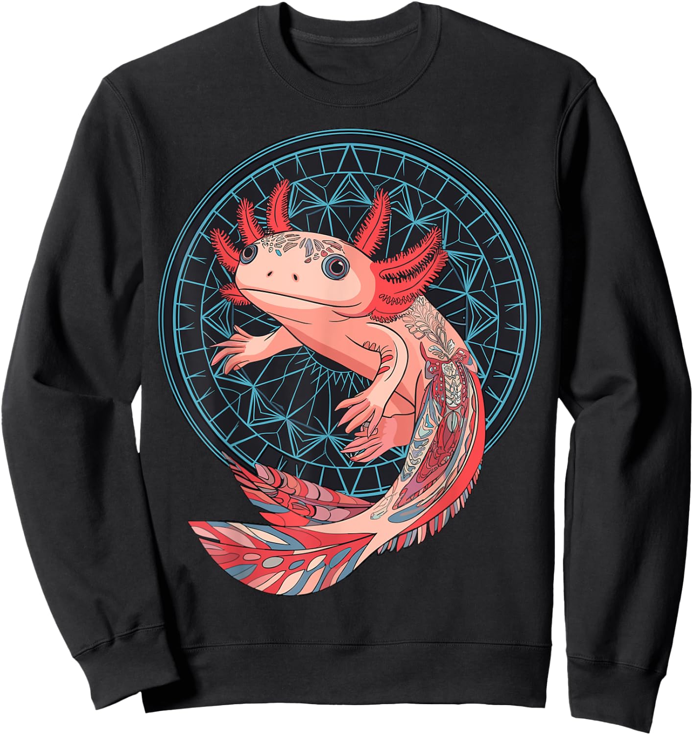 Aztec Axolotl Sweatshirt - Sweatshirt | Black