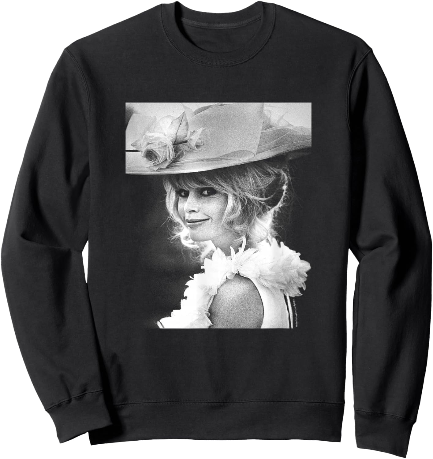 Duffy Archive Photography Actress Brigitte Bardot Smile Sweatshirt - Sweatshirt | Black