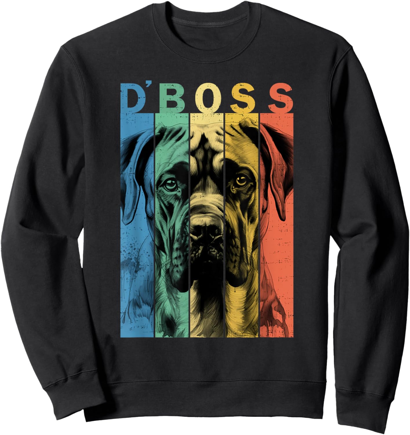 Der lustige Boerboel Boss Mama Papa Hundeliebhaber Sweatshirt - Sweatshirt | Black