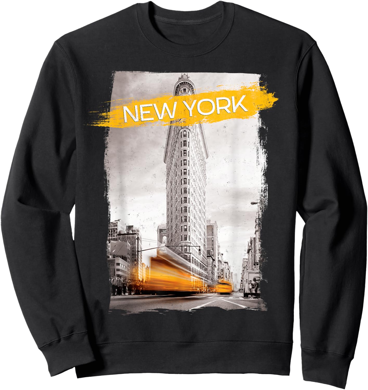 New York City, NYC Yellow Taxi Cab Classic Sweatshirt - Sweatshirt | Black