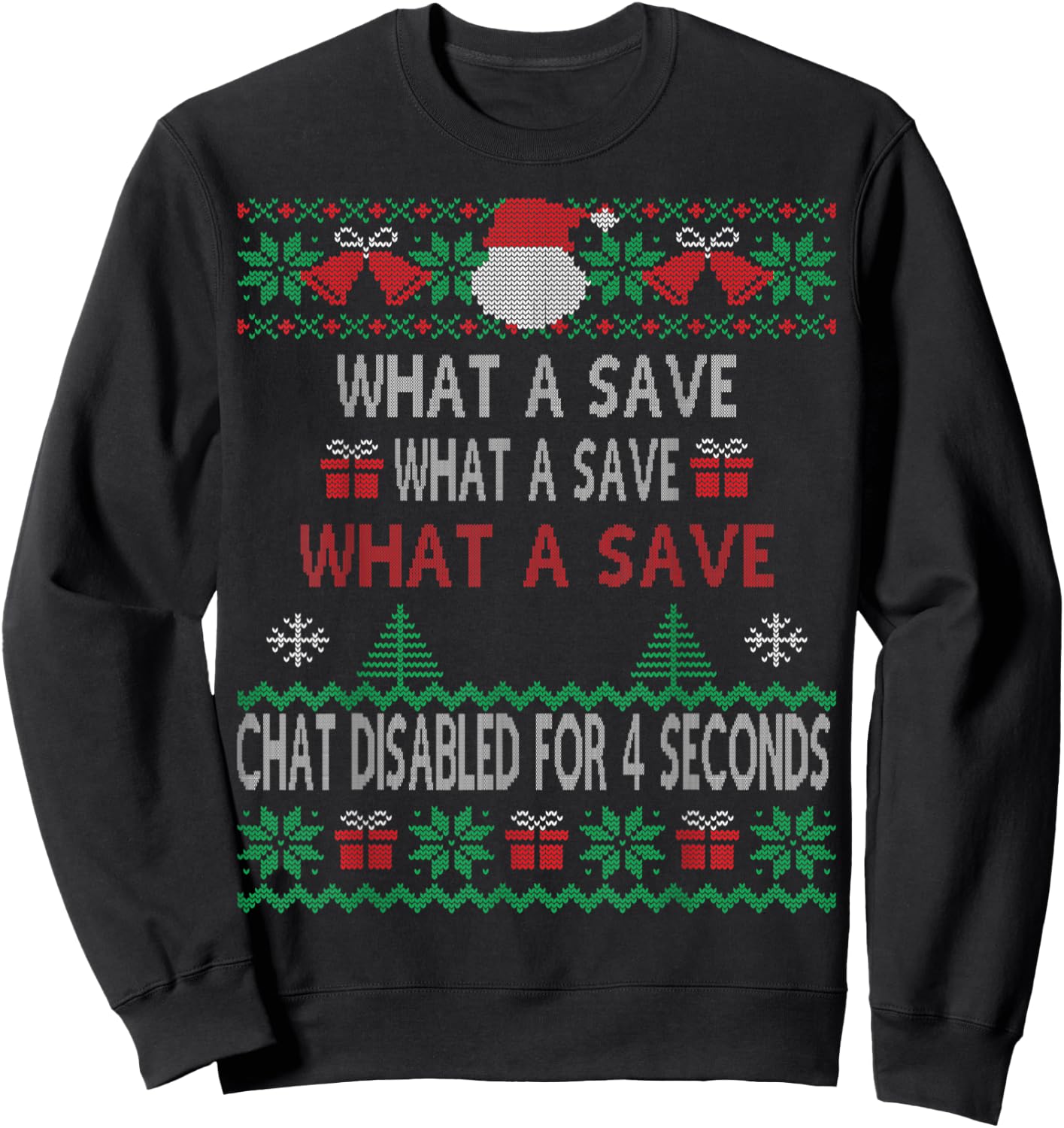 What A Save Chat Disabled Vintage Retro Rocket Soccer Game Sweatshirt - Sweatshirt | Black