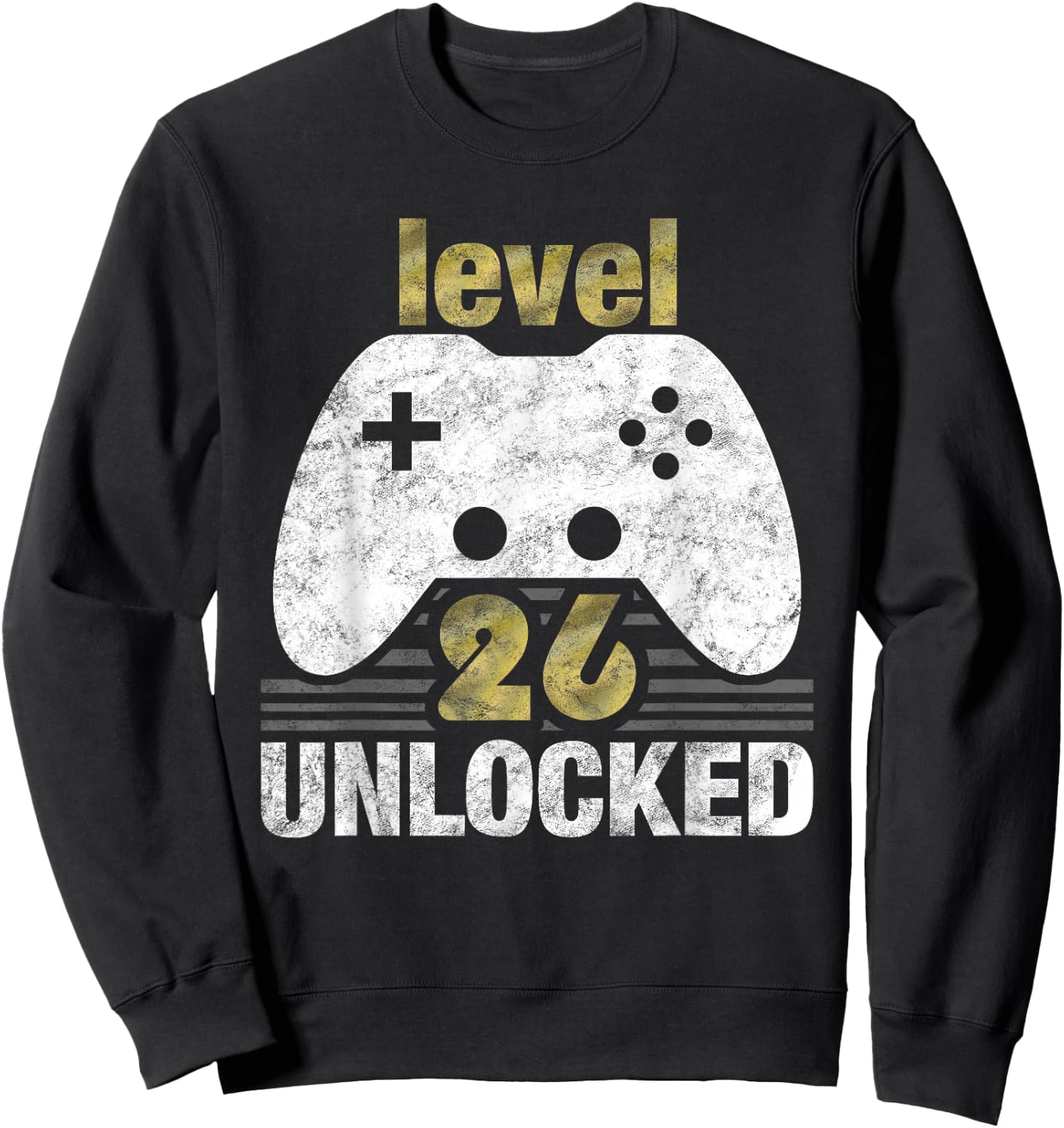 Level 26 Unlocked 26th Birthday 26 Year Old Gift Gamers Sweatshirt - Sweatshirt | Black