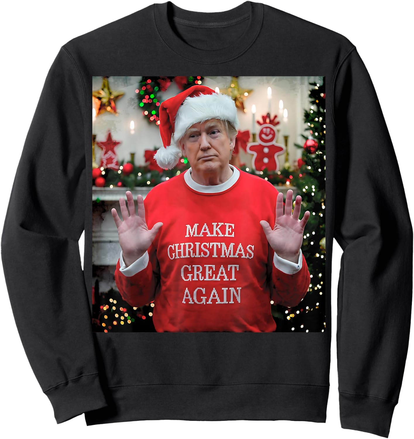 Make Christmas Great Again Sweatshirt - Sweatshirt | Black