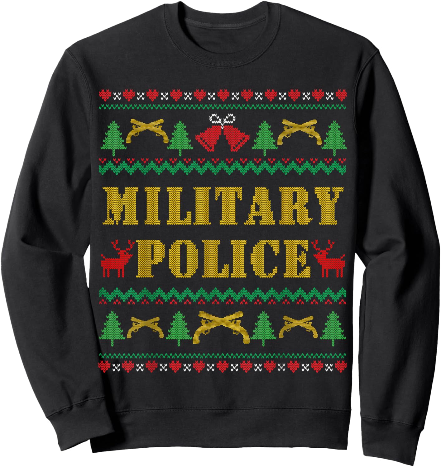 Us Army Military Police Corps Patch MP Insignia Christmas Sweatshirt - Sweatshirt | Black