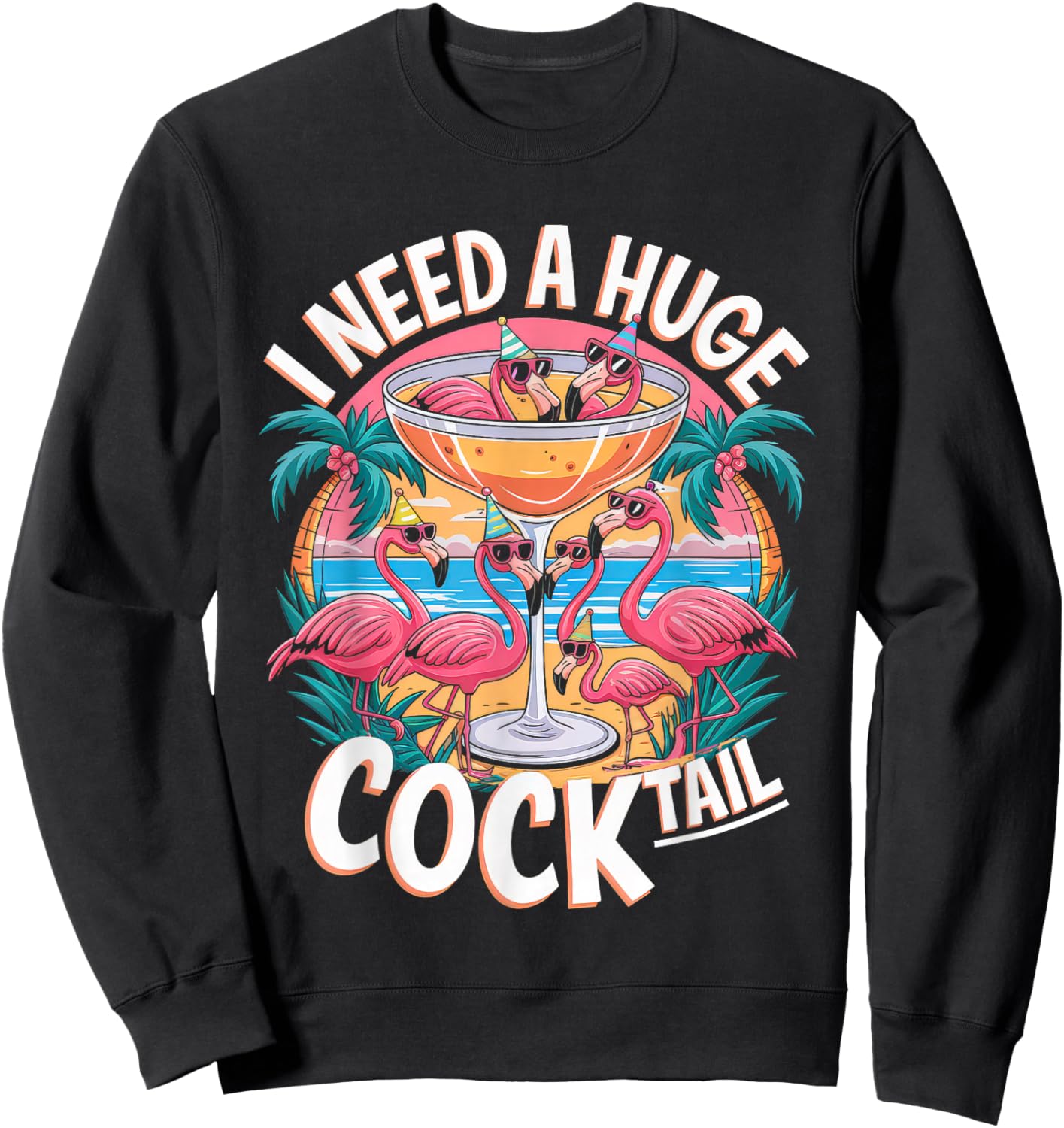 Partykostüm Für Mädelsabend Trinken Saufen Cocktail Sweatshirt - Sweatshirt | Black