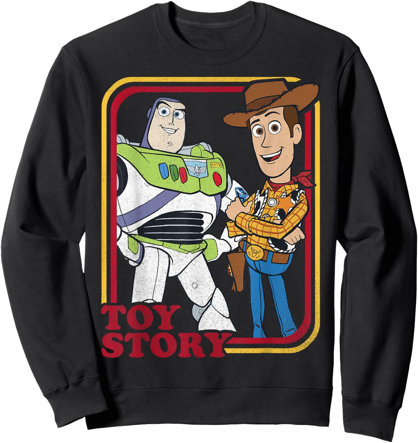 Disney Pixar Toy Story Buzz Lightyear Woody Buds Sweatshirt - Sweatshirt | Black