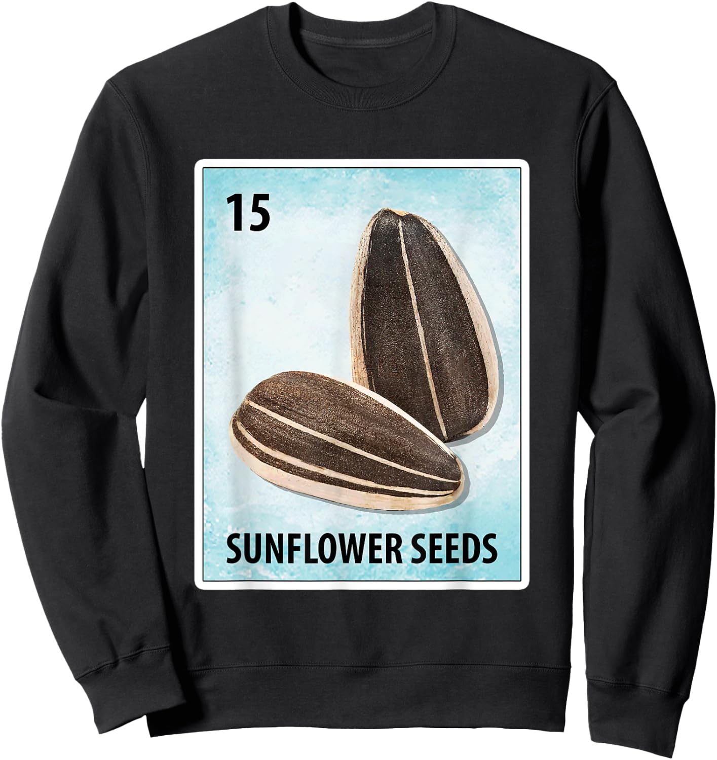 Sunflower Seeds Mexican Cards Sweatshirt - Sweatshirt | Black