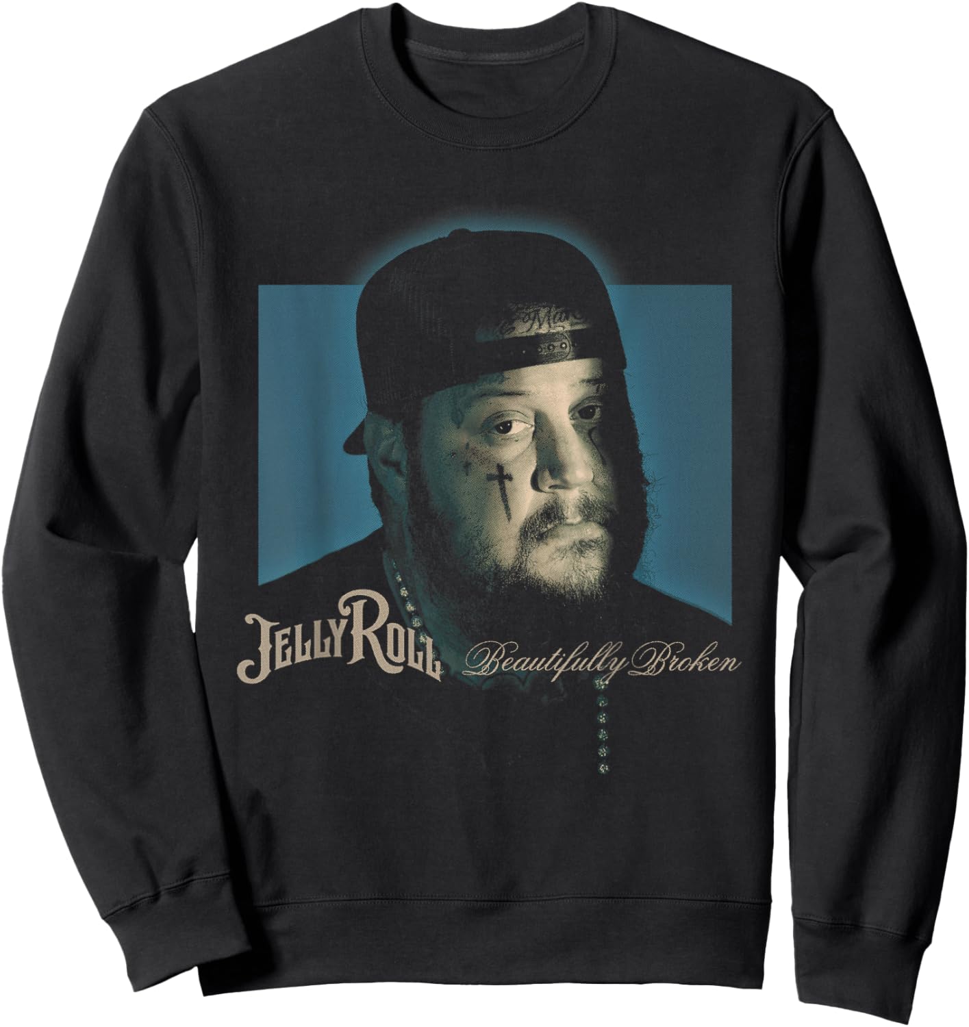 Jelly Roll - Beautifully Broken Portrait Sweatshirt - Sweatshirt | Black