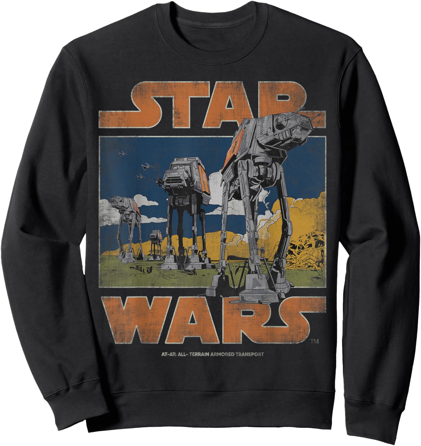 Star Wars AT-AT Walkers Vintage Sweatshirt - Sweatshirt | Black