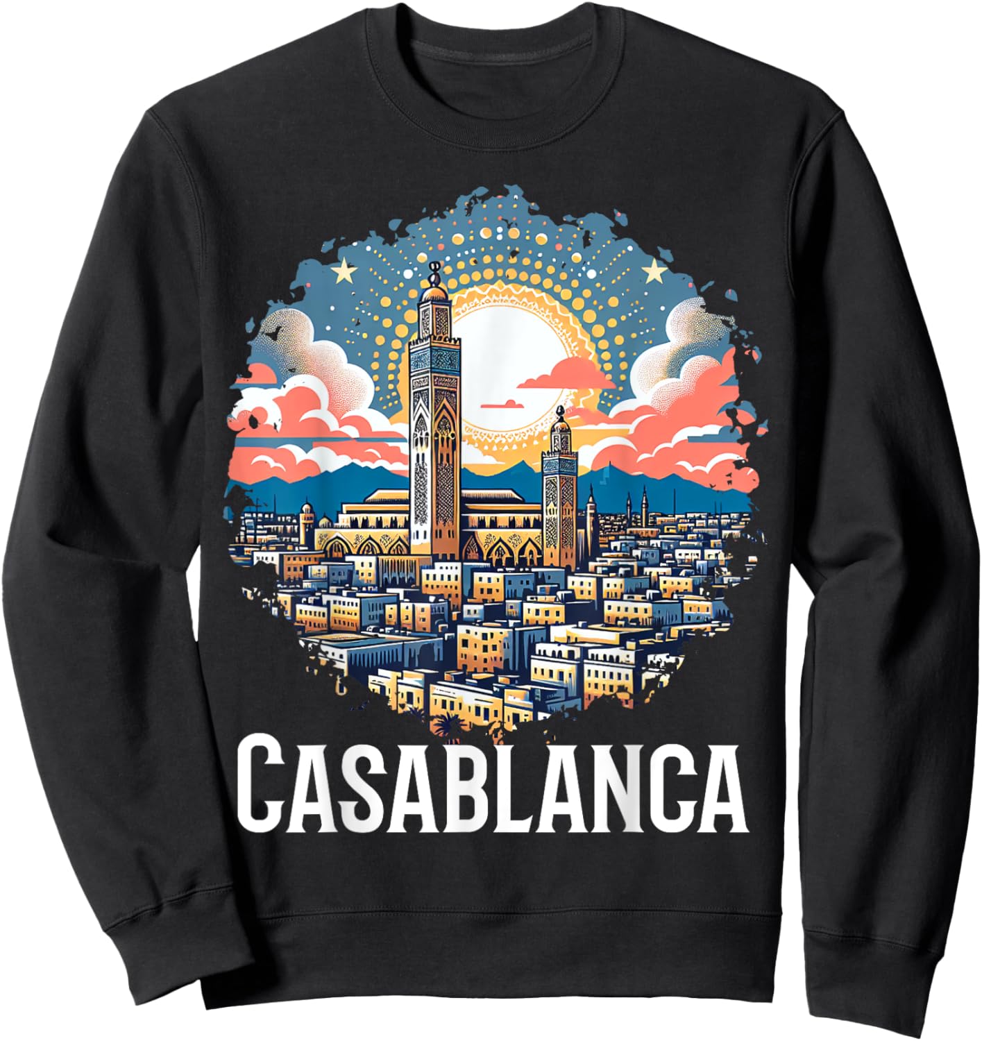 Casablanca Moroccan Costume Morocco Souvenir Sweatshirt - Sweatshirt | Black
