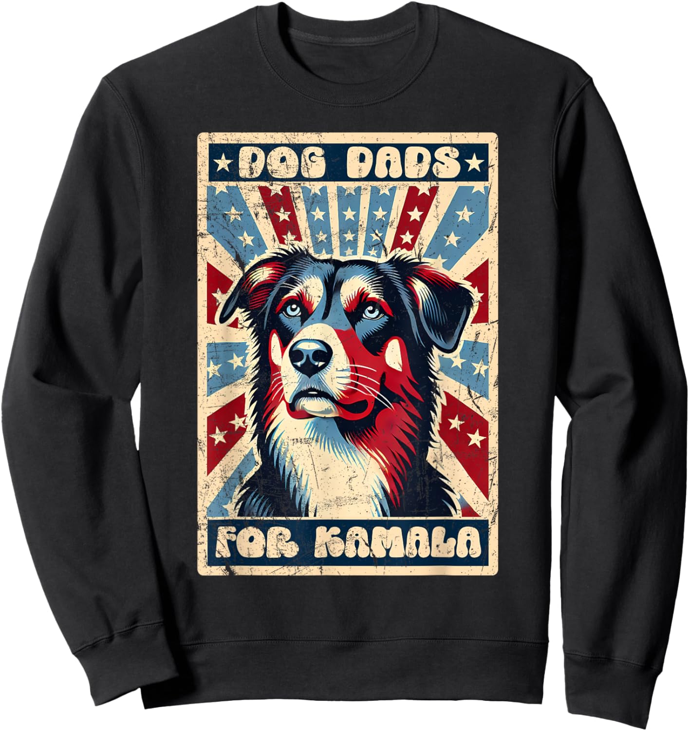 Dog Dads For Kamala, This Dog Dad Votes Kamala Harris Women Sweatshirt - Sweatshirt | Black