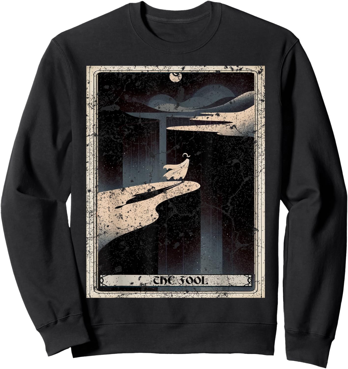 The Fool Tarot Card Black Sweatshirt - Sweatshirt | Black