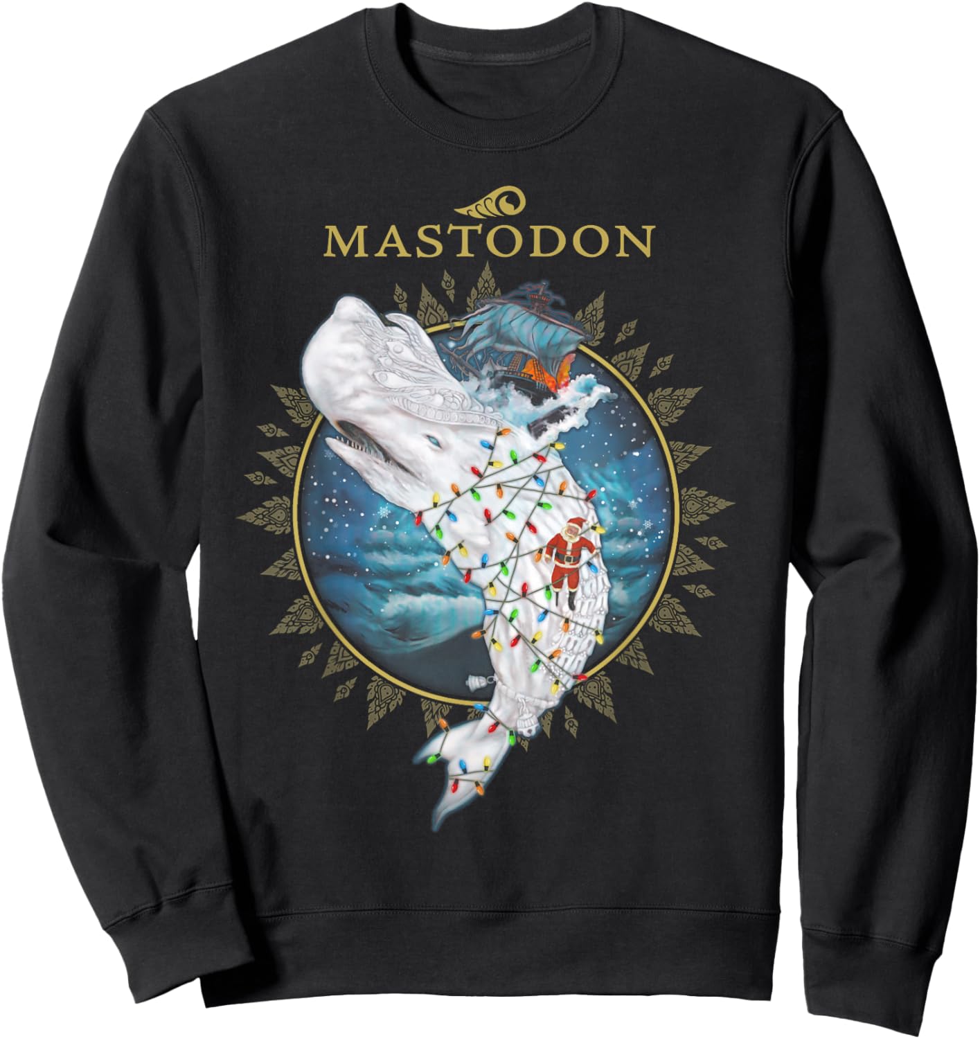 Mastodon Leviathan Holiday Sweatshirt - Sweatshirt | Black