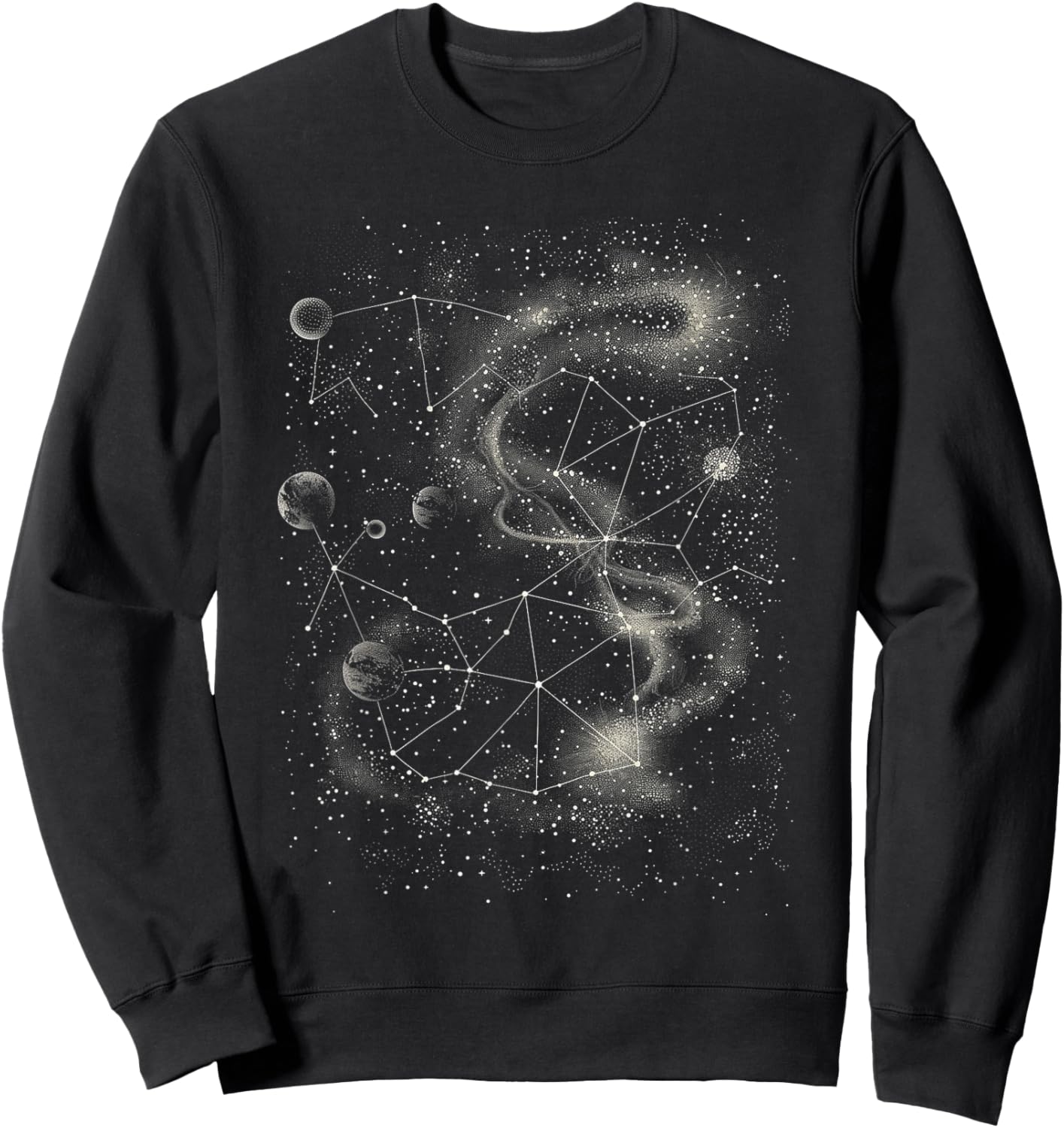 Constellation Dotwork Sweatshirt - Sweatshirt | Black