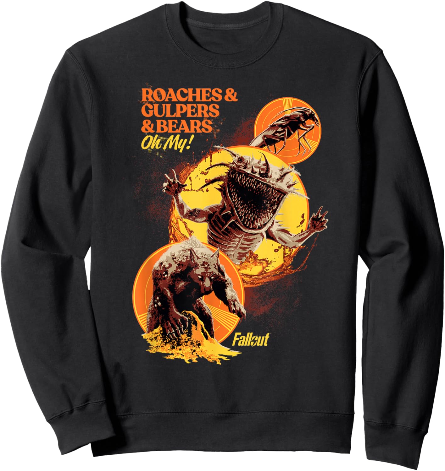 Fallout - Roaches & Gulpers & Bears Sweatshirt - Sweatshirt | Black