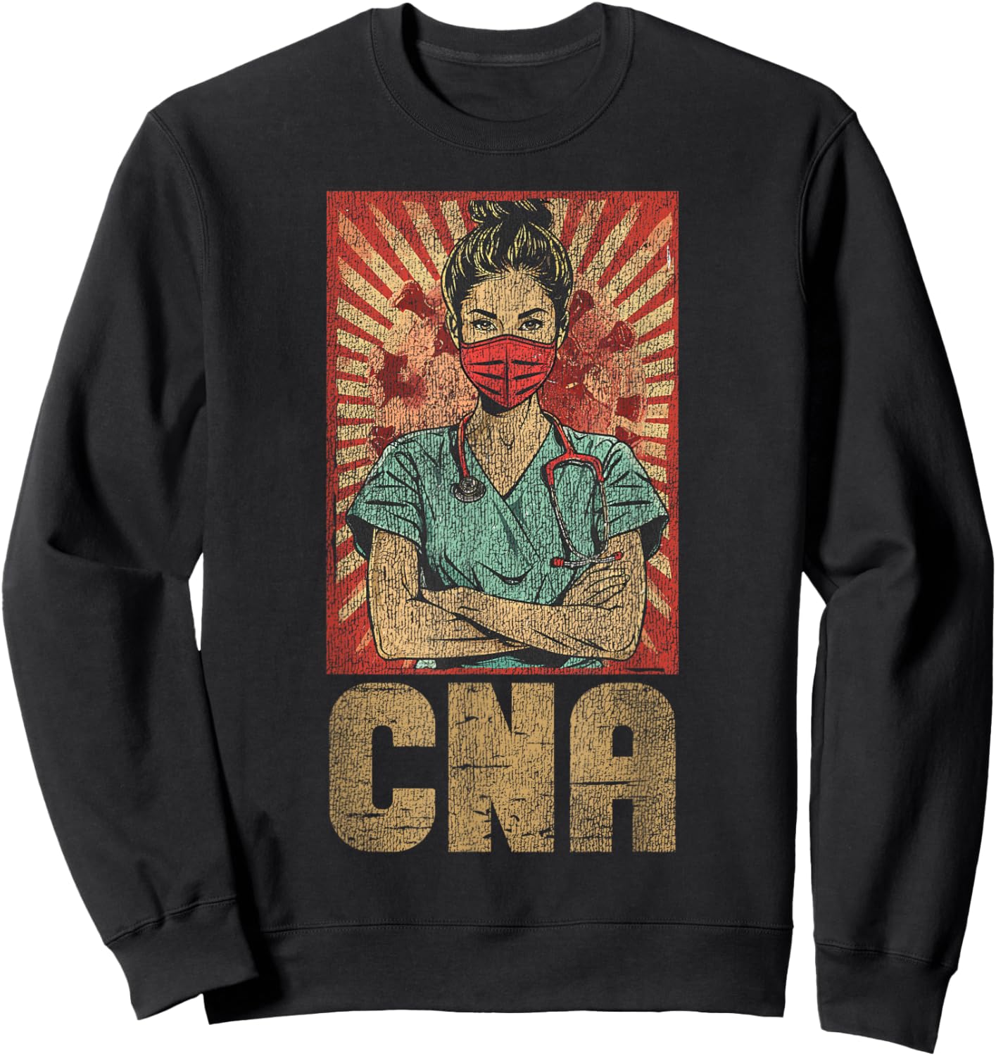 CNA Nurse Certified Nursing Assistant Retro Vintage Cna Sweatshirt - Sweatshirt | Black
