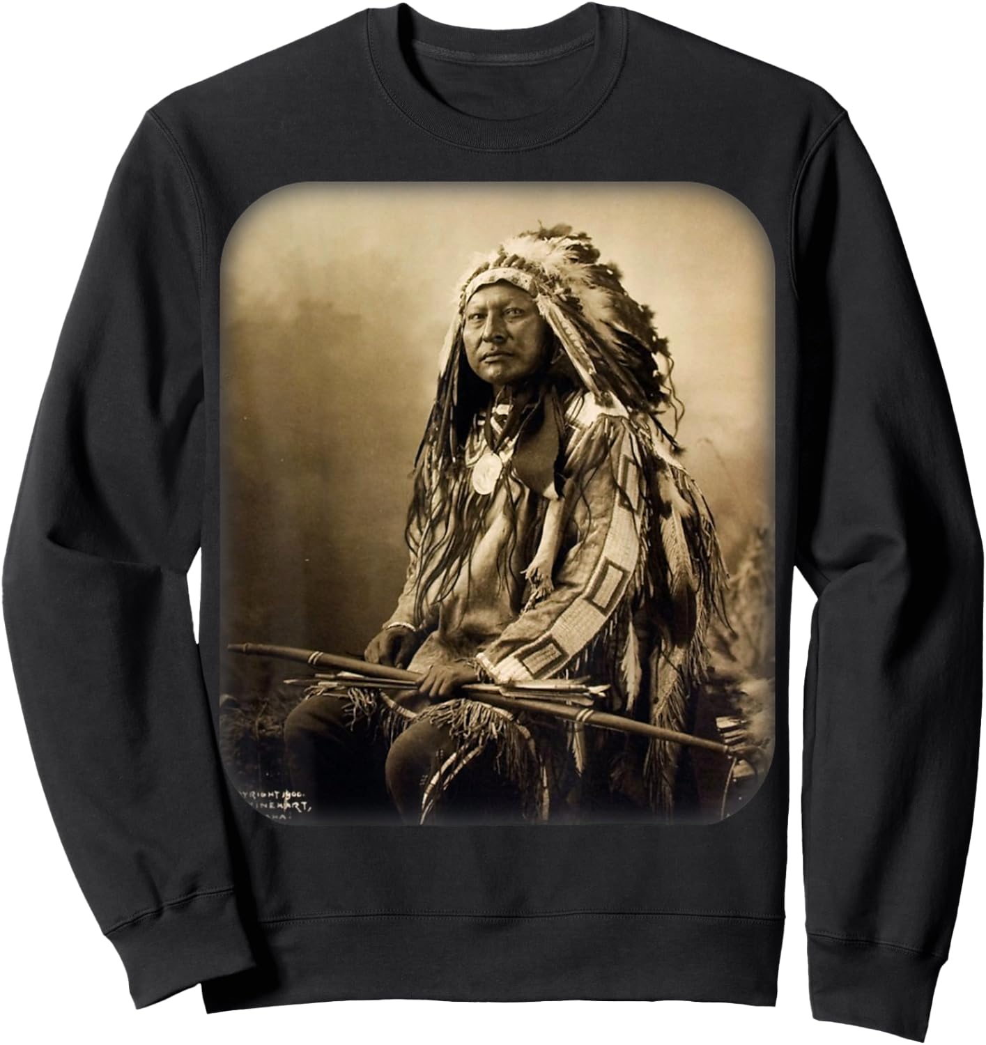 Chief Spotted Elk Lakota Sioux Native American Indian Sweatshirt - Sweatshirt | Black