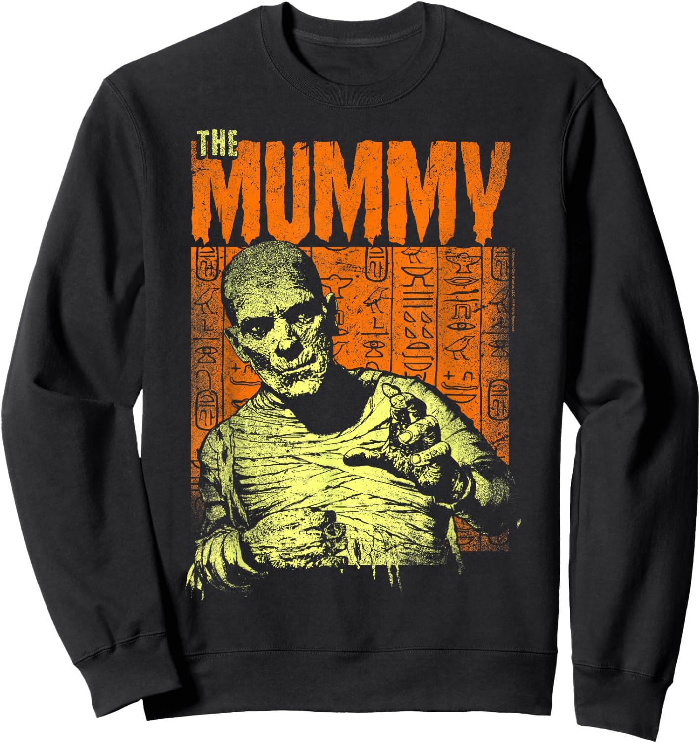 Universal Monsters The Mummy Poster Sweatshirt - Sweatshirt | Black