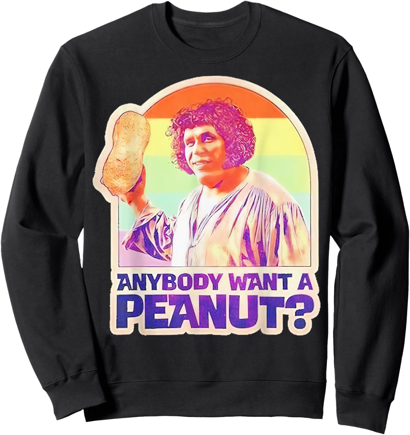Anybody Want A Peanut Vintage Sweatshirt - Sweatshirt | Black
