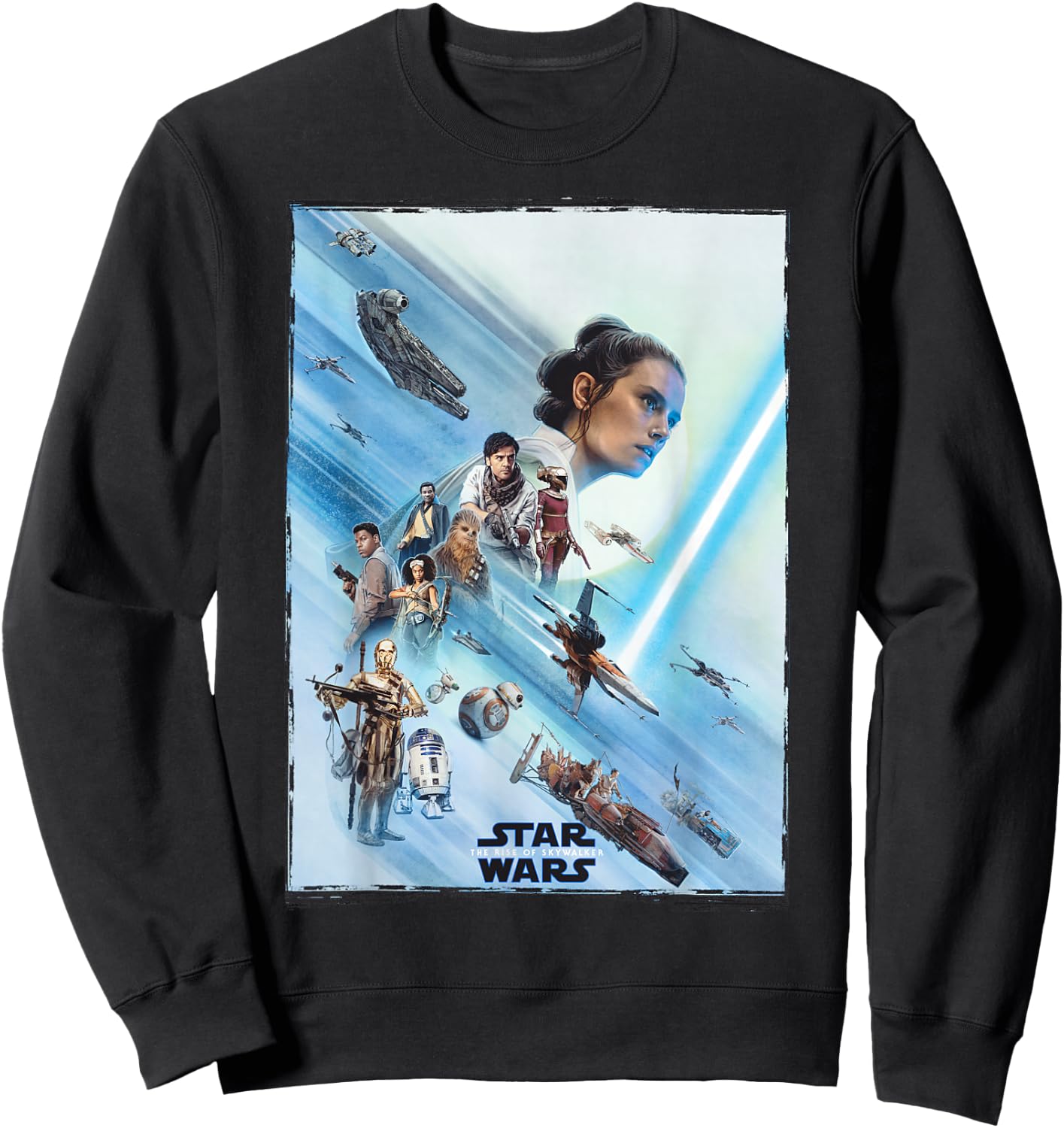 Star Wars The Rise of Skywalker Rey Poster Sweatshirt - Sweatshirt | Black
