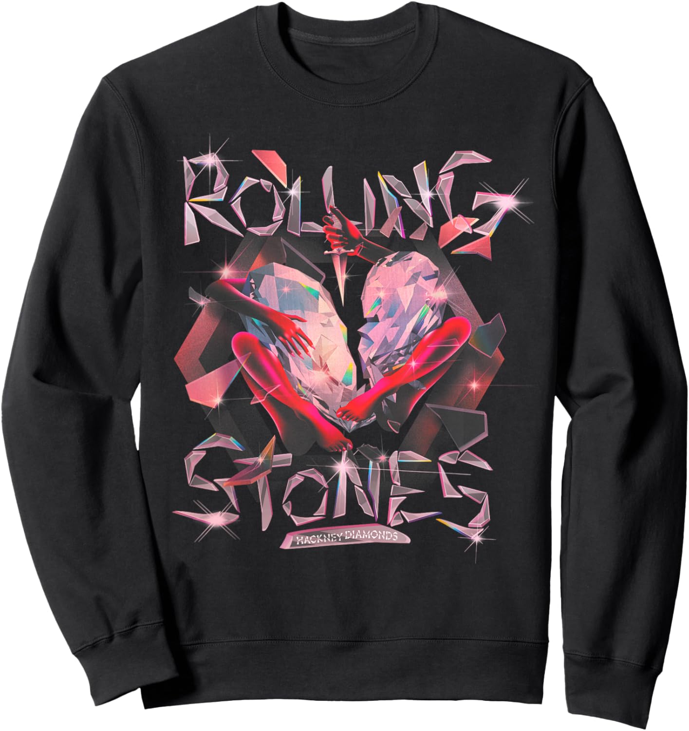 Official The Rolling Stones Exclusive Hackney Diamonds Sweatshirt - Sweatshirt | Black