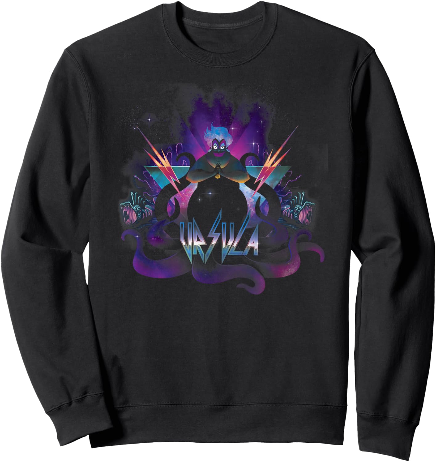 Disney Villains Ursula 80's Style Portrait Sweatshirt - Sweatshirt | Black