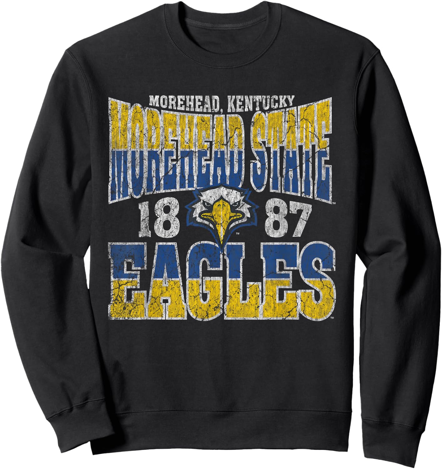 Morehead State Eagles Vintage Scroll Officially Licensed Sweatshirt - Sweatshirt | Black