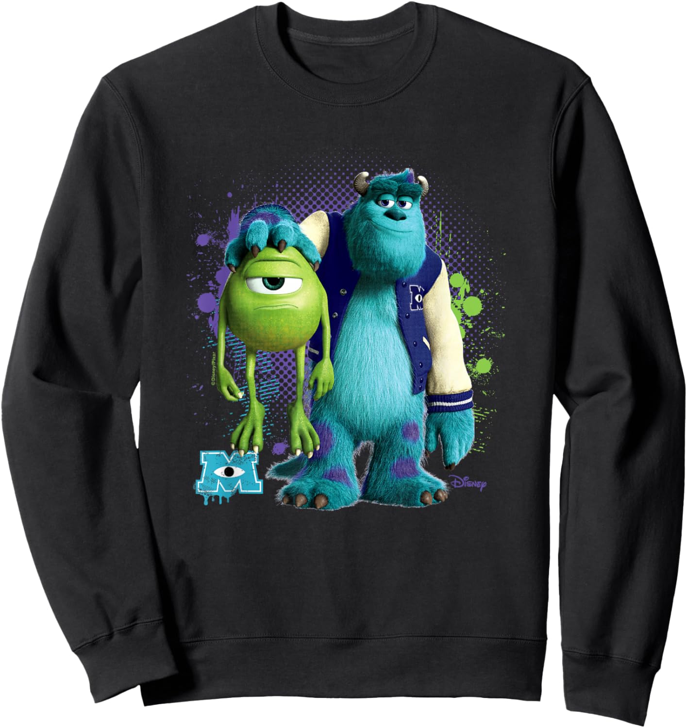 Monsters Inc - Mike & Sulley Sweatshirt - Sweatshirt | Black
