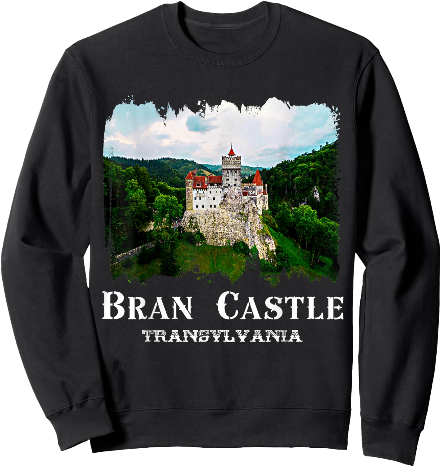 Bran Castle Romania Bran Castle Sweatshirt - Sweatshirt | Black