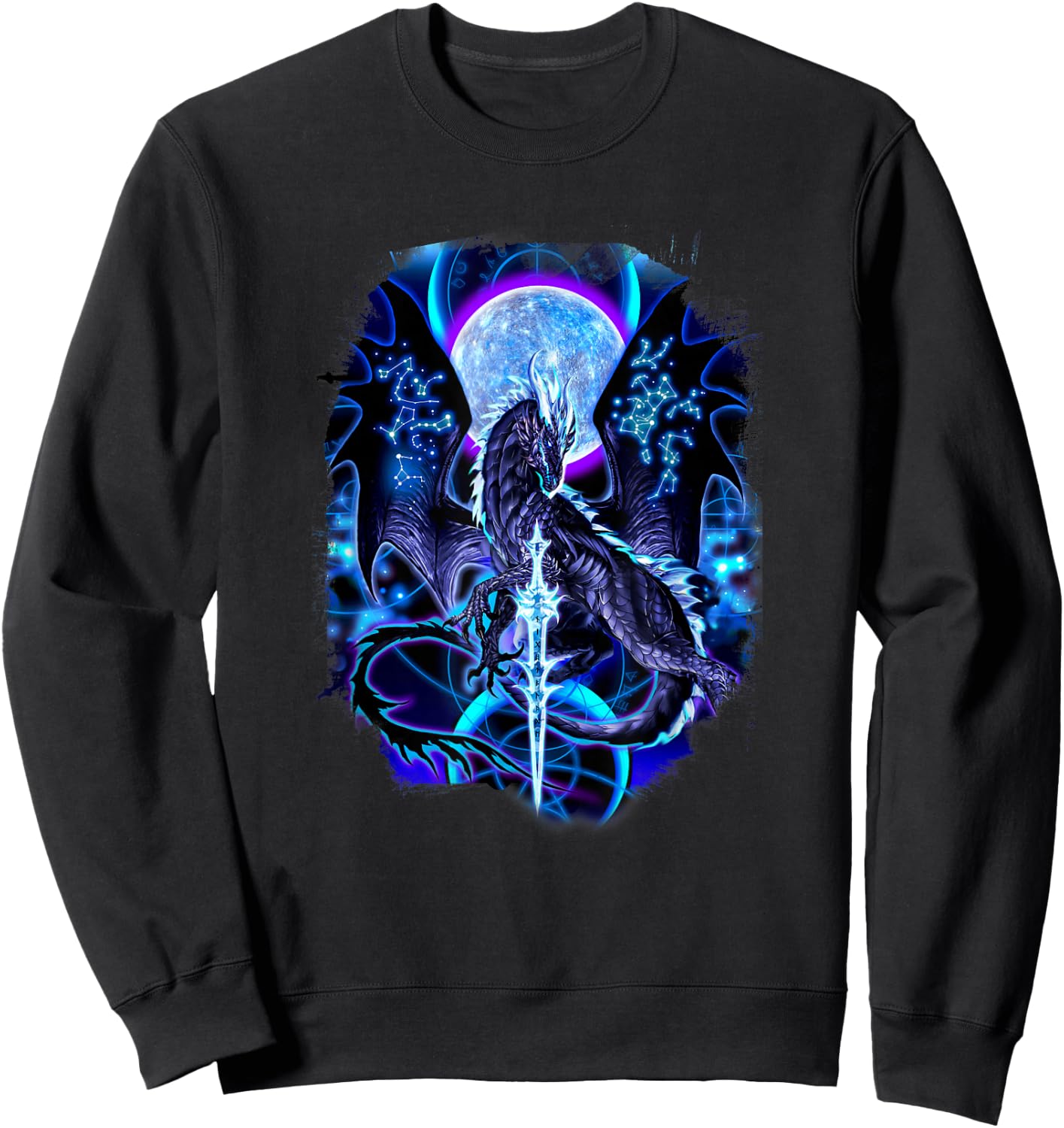 Ruth Thompson Art, Dragon Dragonblade Nightblade Sweatshirt - Sweatshirt | Black