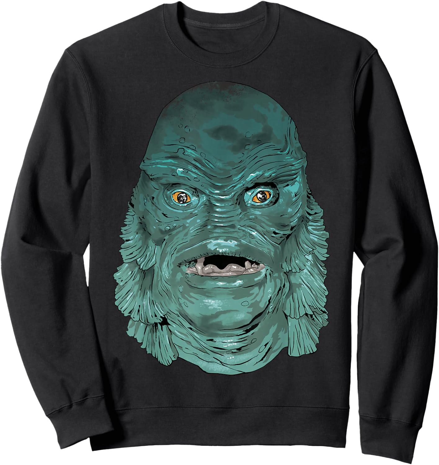 Universal Monsters Creature From The Black Lagoon Face Sweatshirt - Sweatshirt | Black