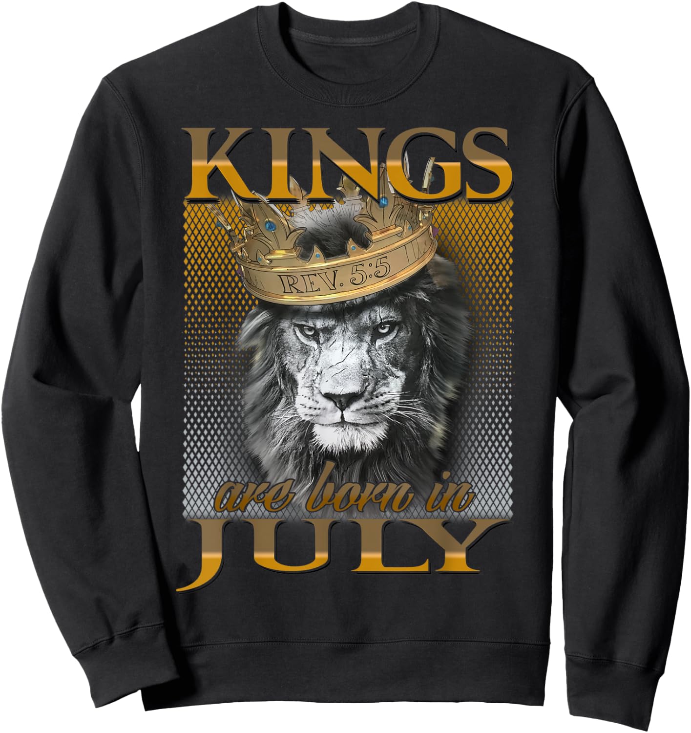 Kings are born in July, King Man , July Sweatshirt - Sweatshirt | Black