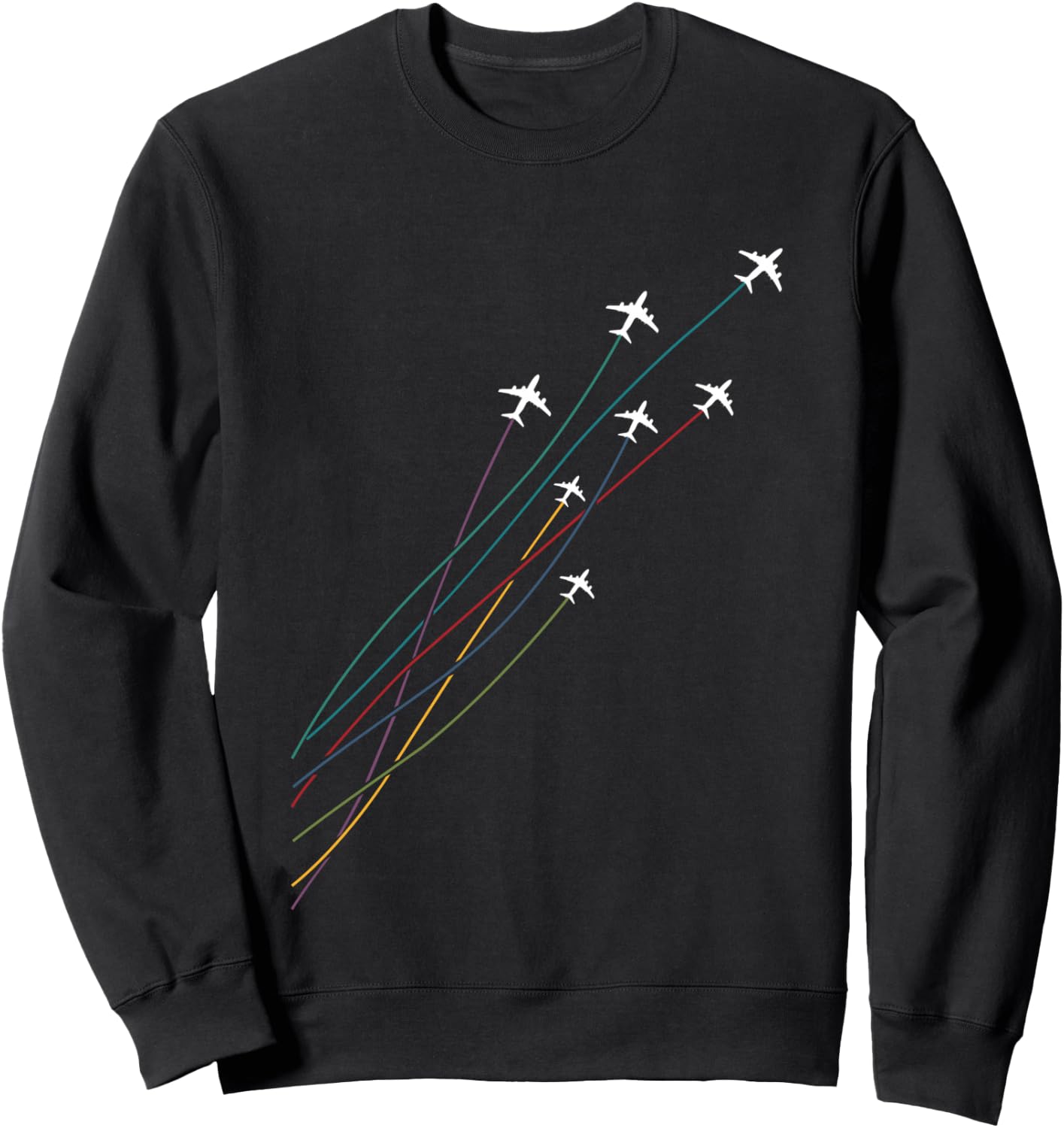 Pilot Commercial Passenger Airplanes Aeroplanes Airline Gift Sweatshirt - Sweatshirt | Black