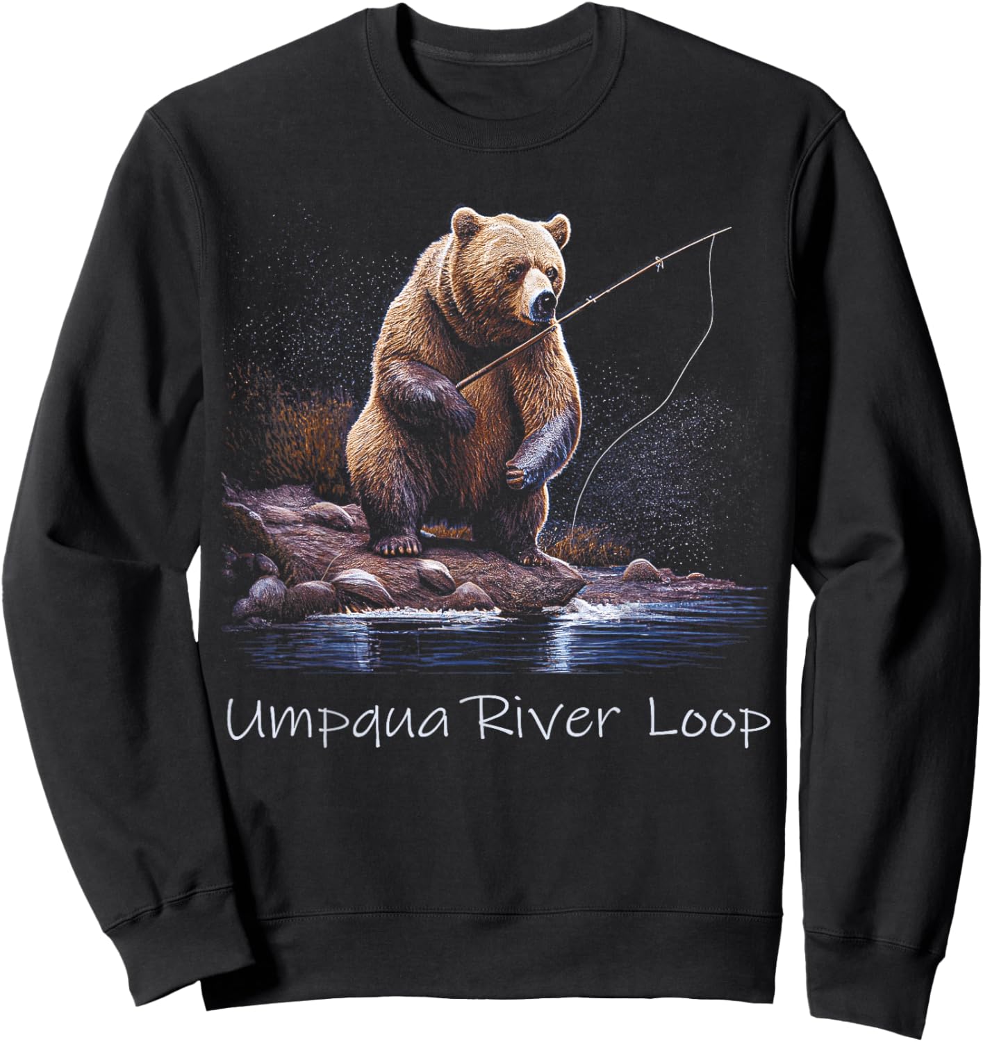 Umpqua River Loop Sweatshirt - Sweatshirt | Black