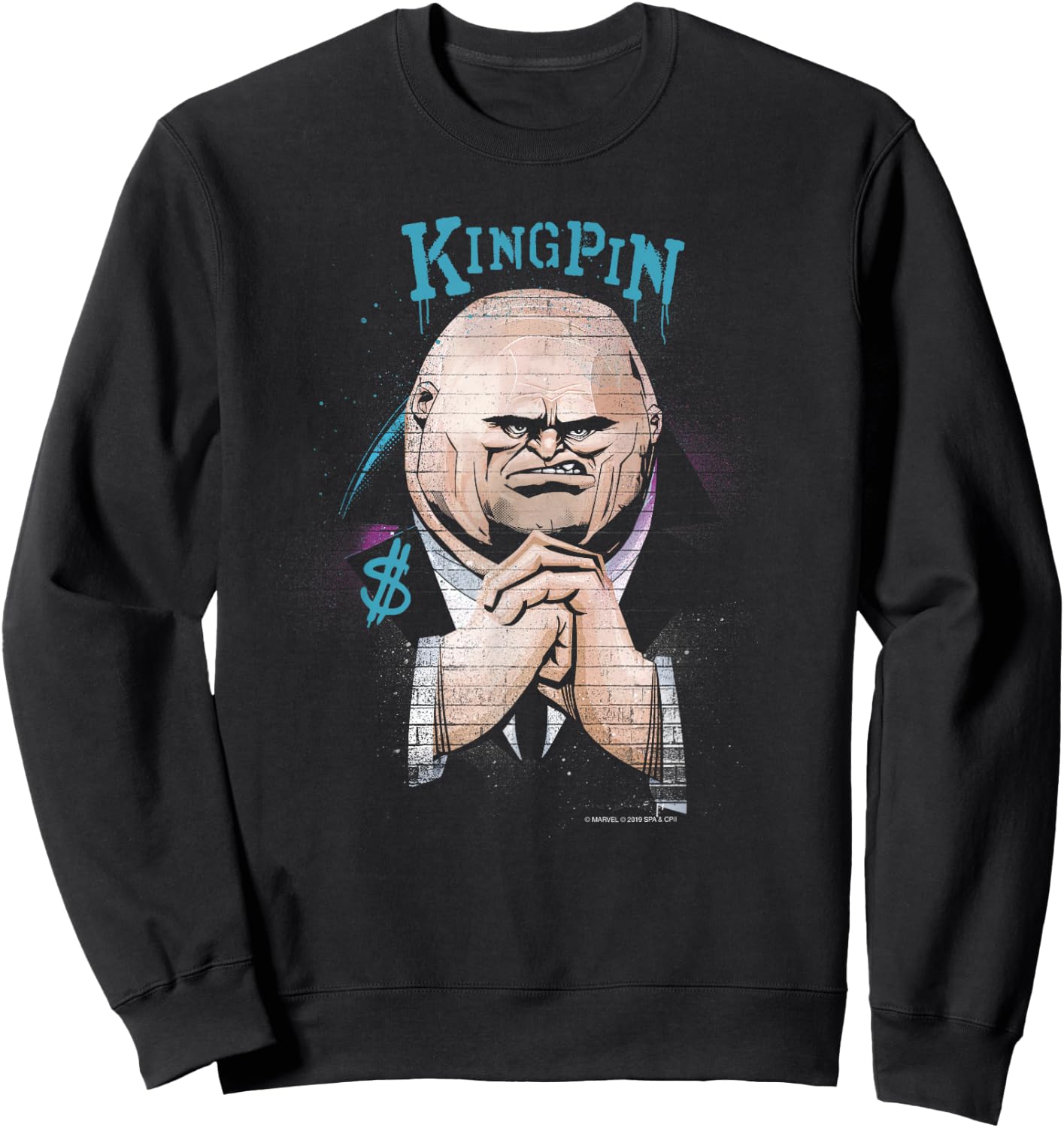 Marvel Spider-Man: Into the Spider-Verse Kingpin Graffiti Sweatshirt - Sweatshirt | Black