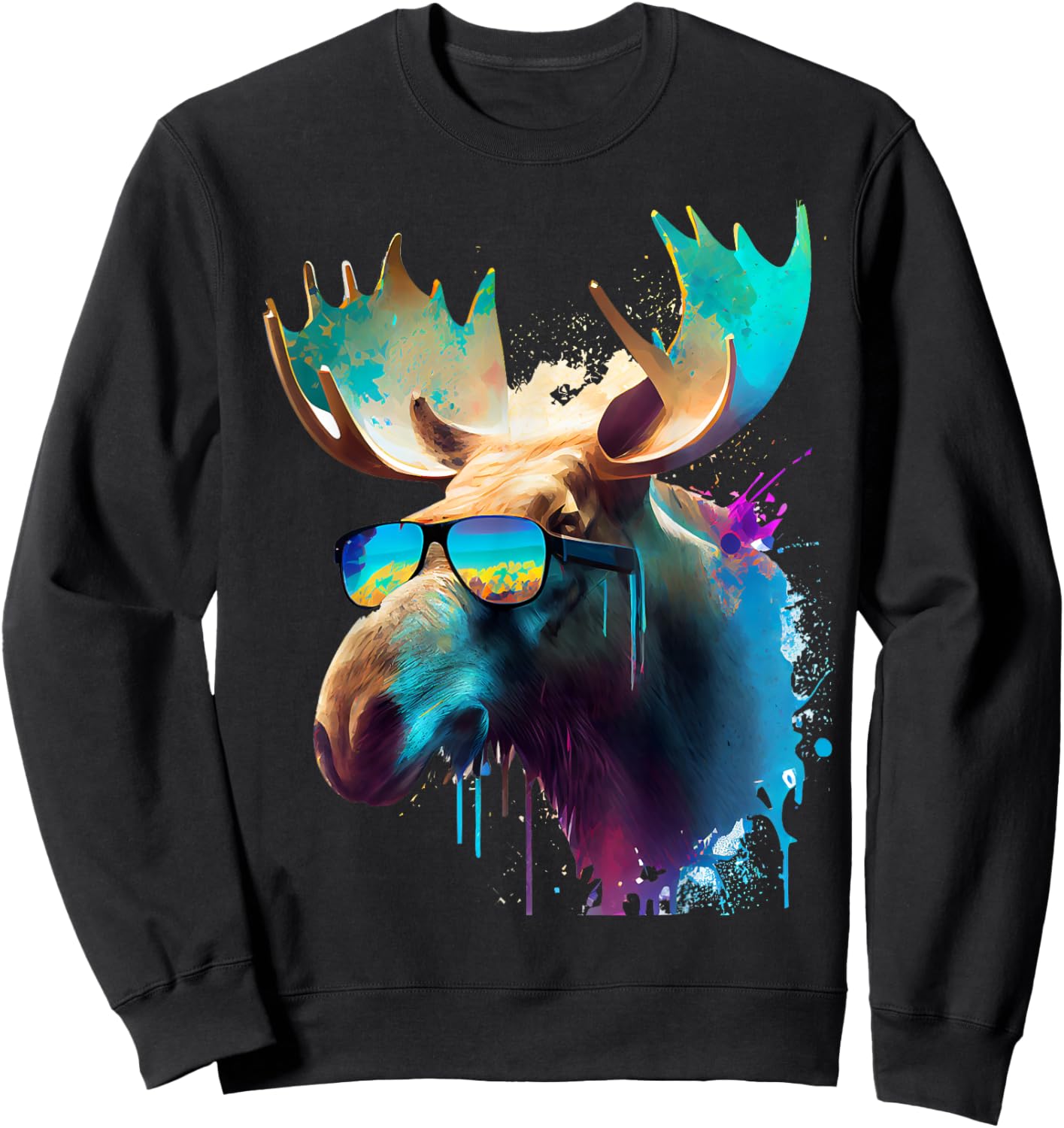 Elk Sweatshirt - Sweatshirt | Black