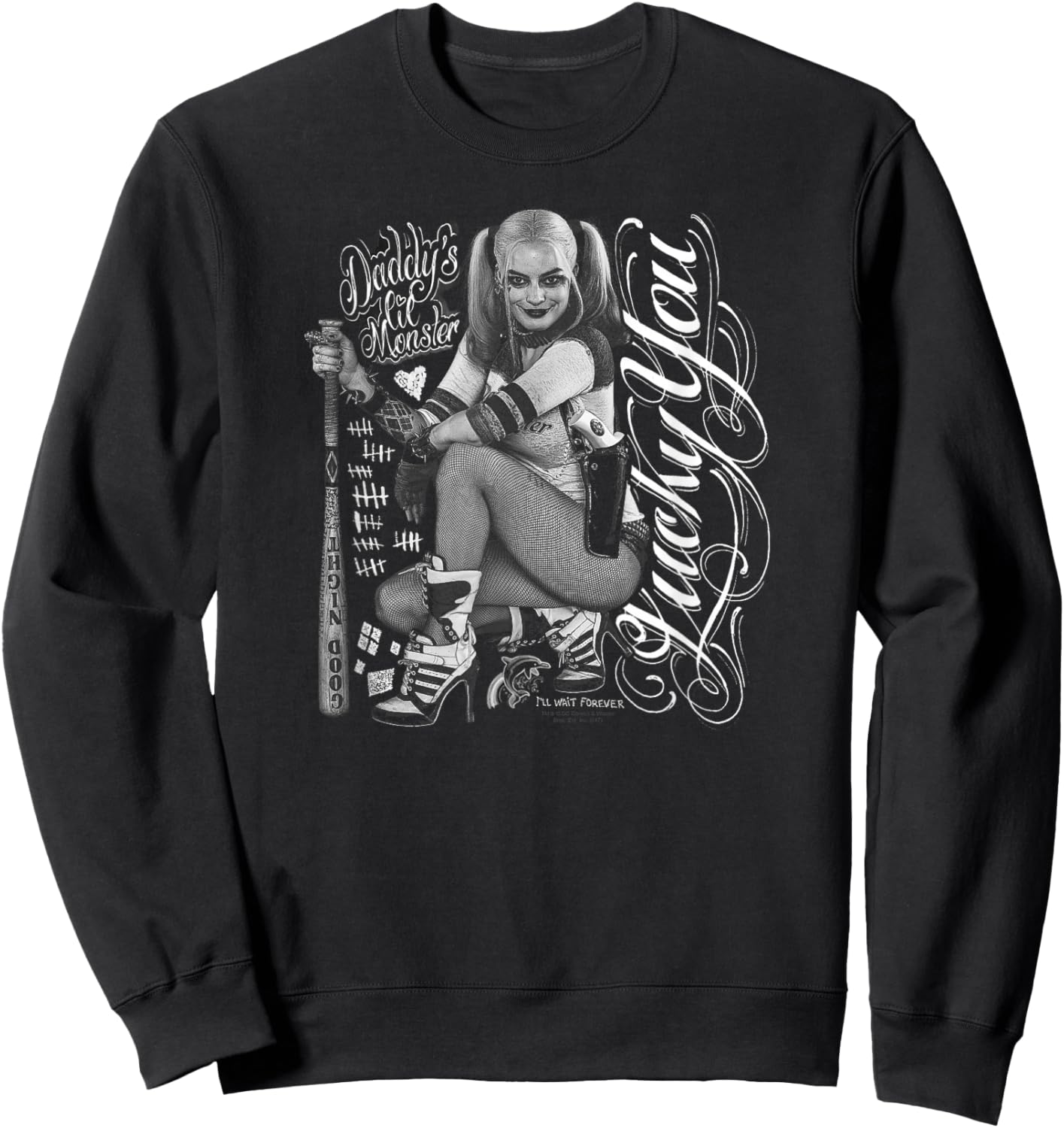 Suicide Squad Harley Quinn Lucky Sweatshirt - Sweatshirt | Black
