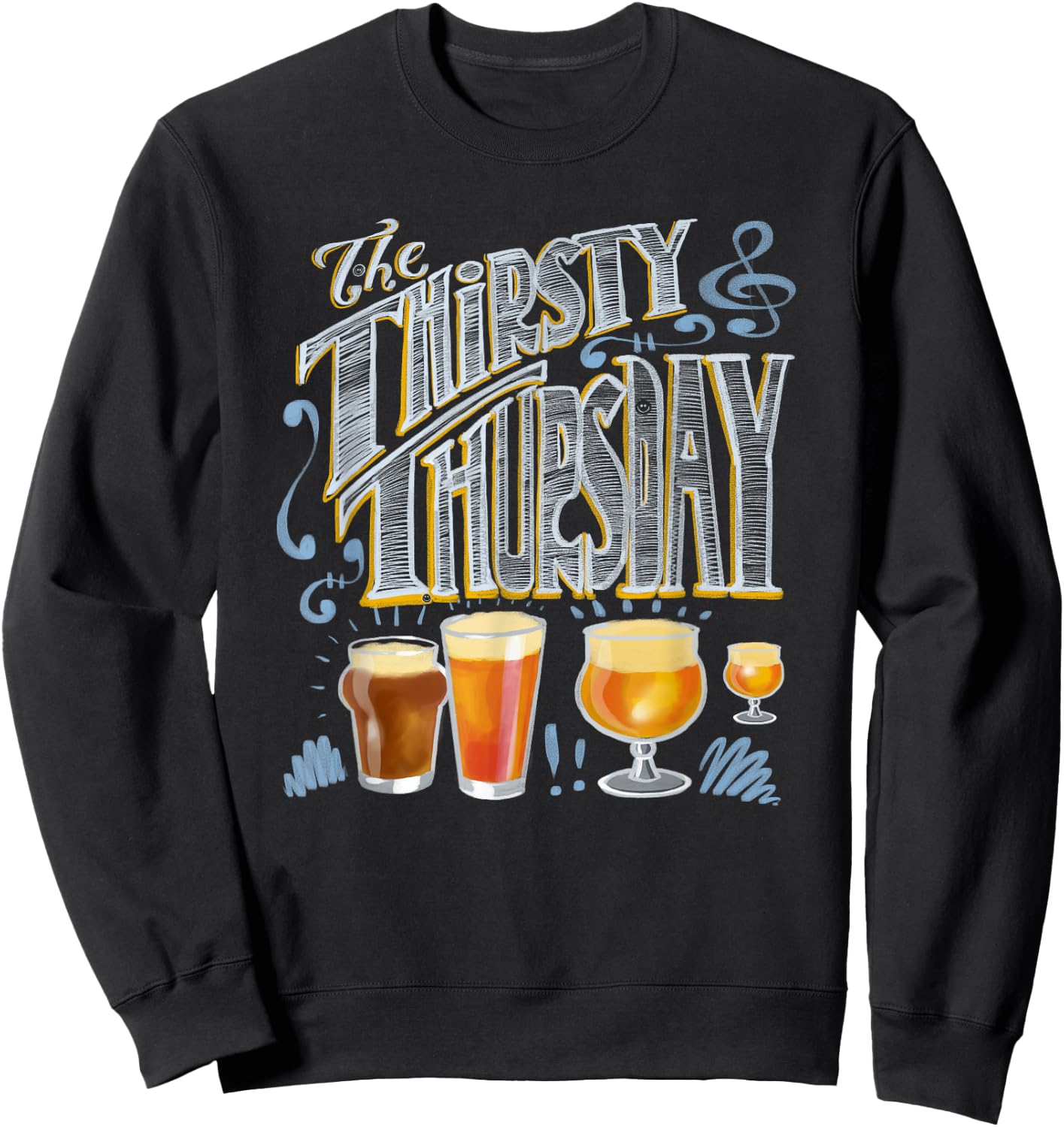 Thirsty Thursday beer Sweatshirt - Sweatshirt | Black