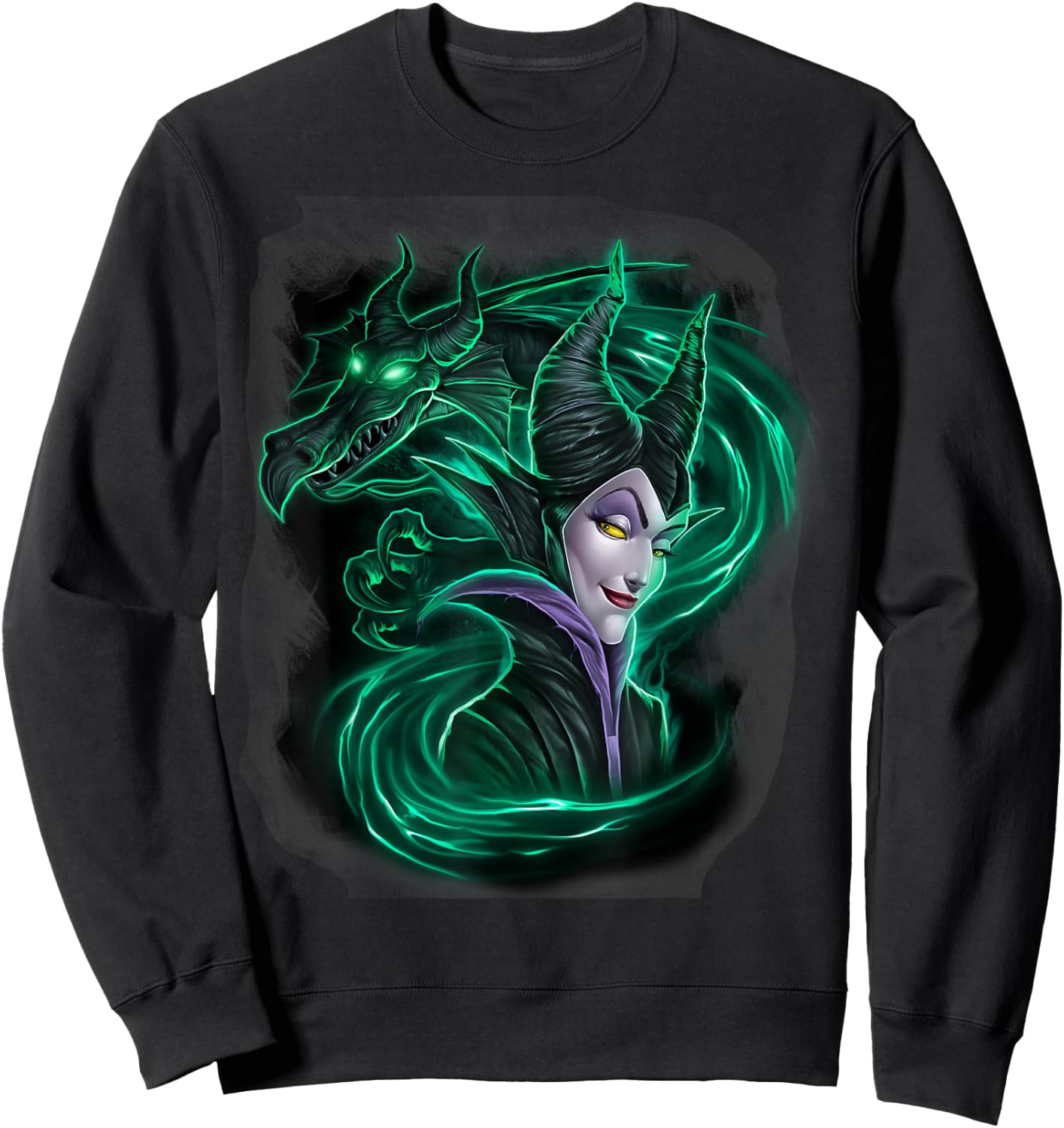 Disney Sleeping Beauty Maleficent Dark Magic Graphic Sweatshirt - Sweatshirt | Black