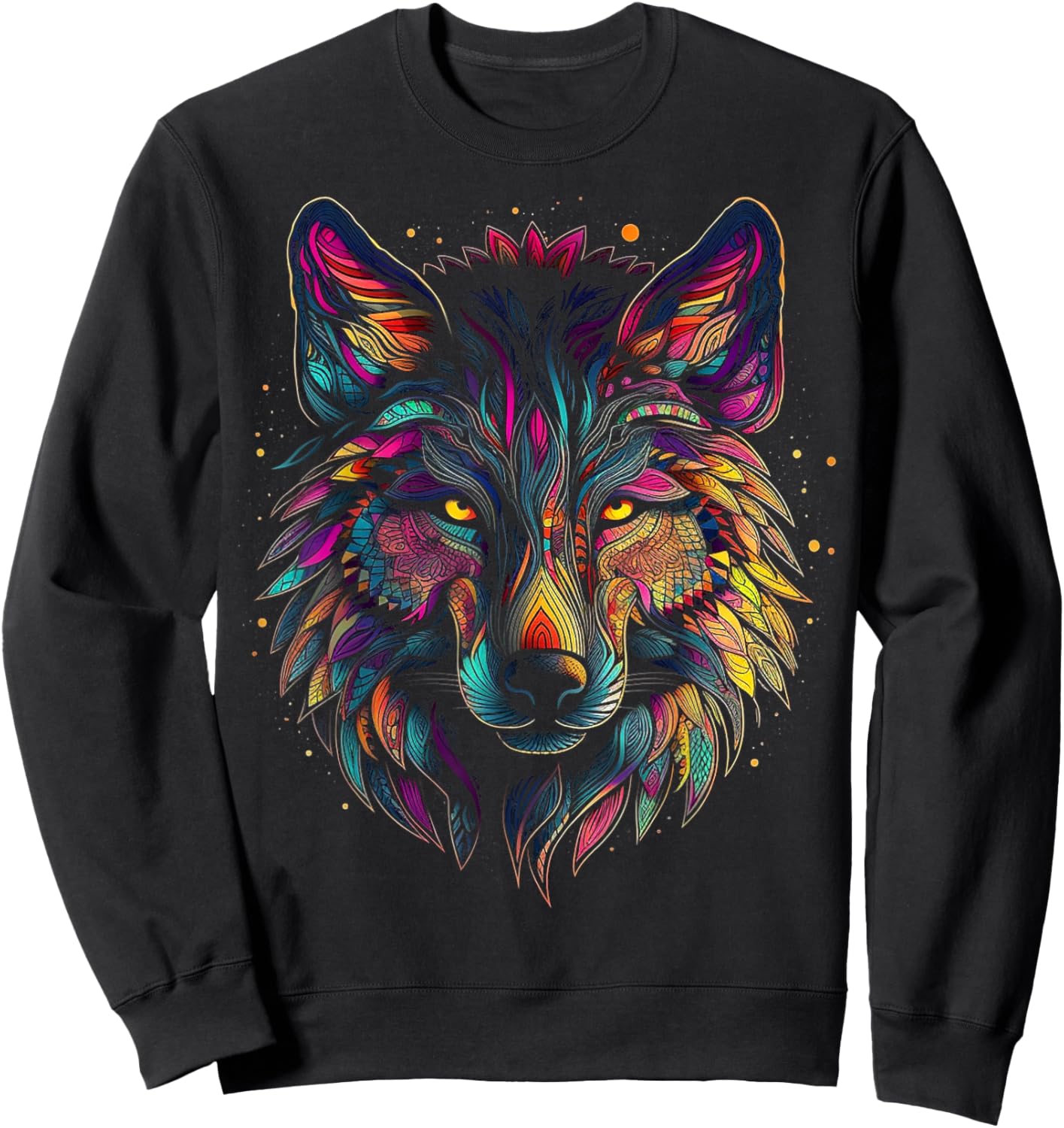 Wolf Art - Animal Lovers Animal W Sweatshirt - Sweatshirt | Black