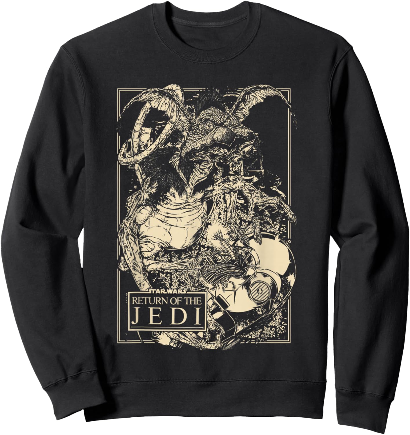 Star Wars Return Of The Jedi Salacious B. Crumb & C-3PO Sweatshirt - Sweatshirt | Black