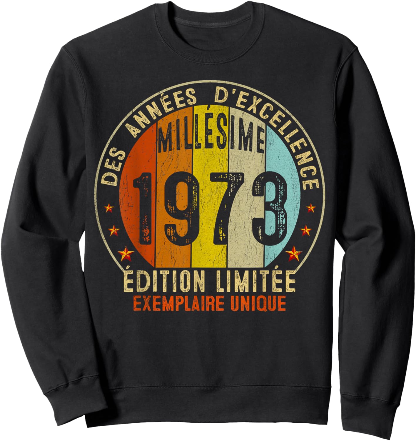 Vintage 1973 Gift 52 Years Man Birthday Humour , Black, S Sweatshirt - Sweatshirt | Black