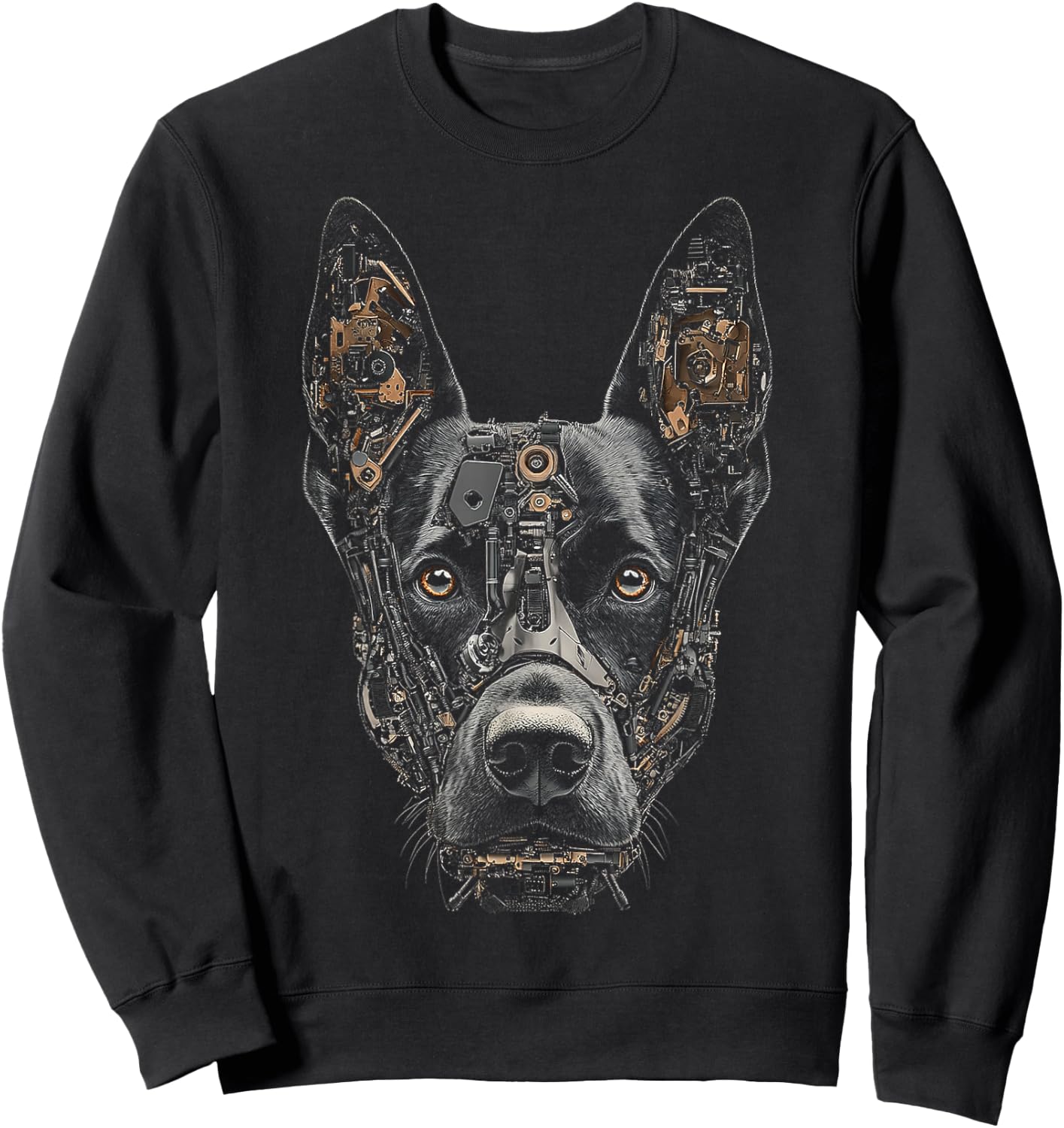 Belgian Malinois Dog Graphic Pet Art Belgian Malinois Women Kids Sweatshirt - Sweatshirt | Black