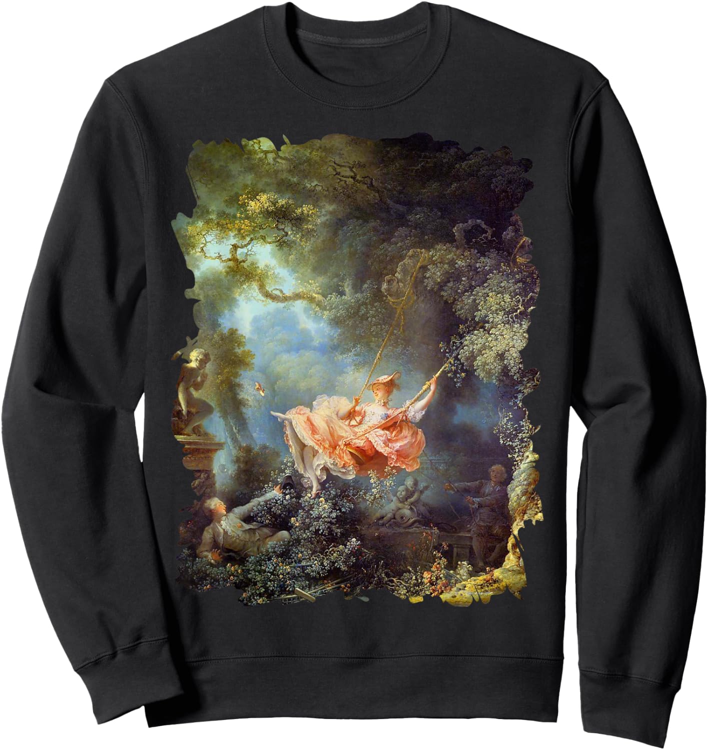 The happy accidents of the swinging famous painting Sweatshirt - Sweatshirt | Black