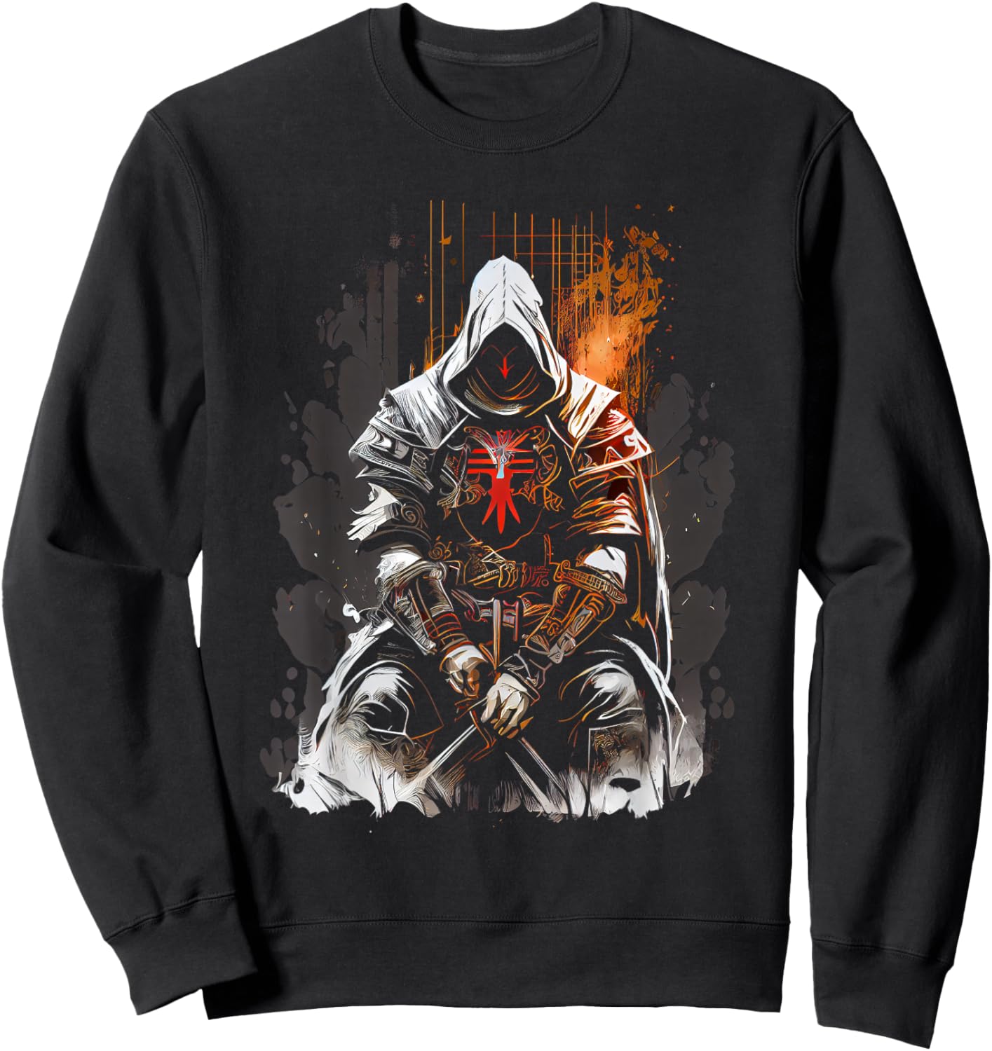 Knights Templar Kneeling Crusader Templar Warrior of C Sweatshirt - Sweatshirt | Black