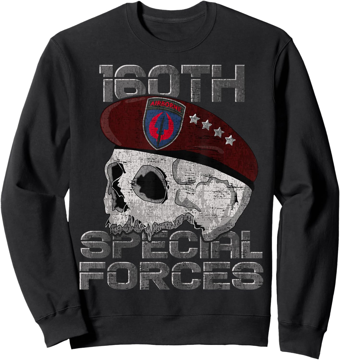 160th SOAR Special Force Airborne US Night Stalkers Army Sweatshirt - Sweatshirt | Black