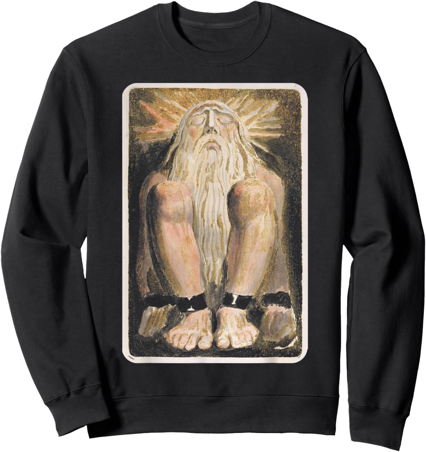 William Blake - Man with beard Art Symbolism Mysticism Magic Sweatshirt - Sweatshirt | Black