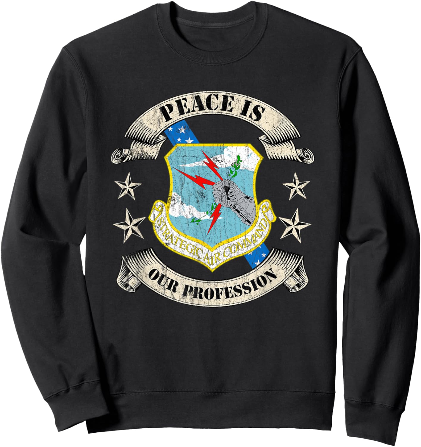 Strategic Air Command SAC Veteran Gifts Sweatshirt - Sweatshirt | Black